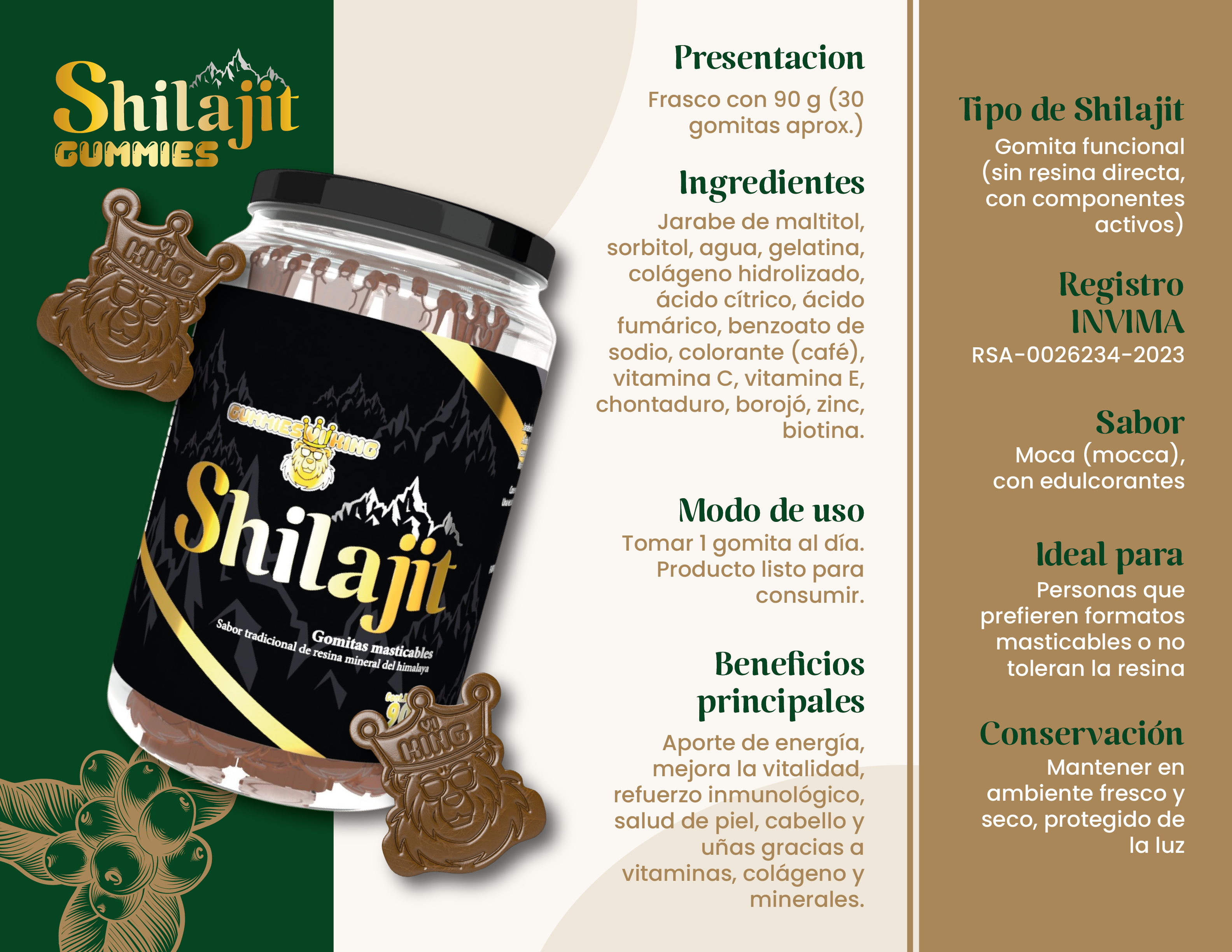 Shilajit gold + gomas con obsequios
